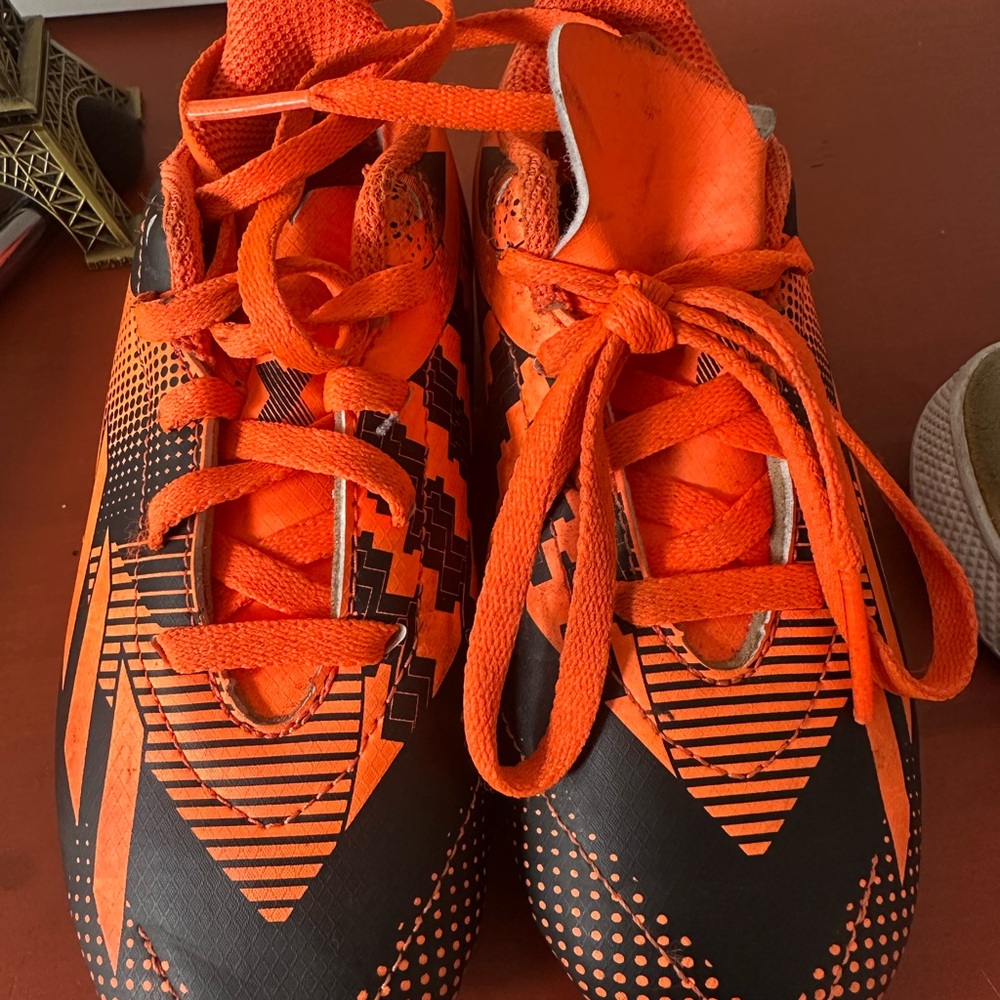 adidas Kids' Black and Orange Sneakers